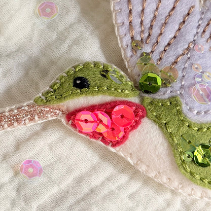 Felt Hummingbird Ornament (PDF Pattern & Tutorial)